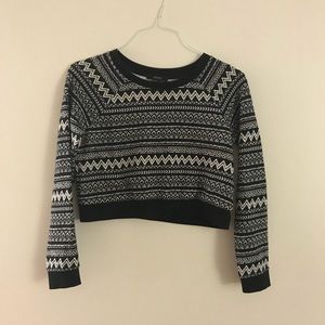Forever 21 long sleeve crop top